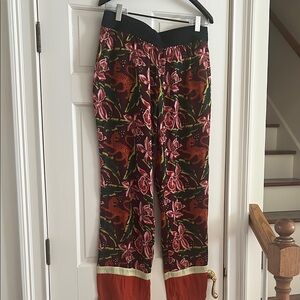 Scotch & Soda Floral Patterned Pants with Red Accents